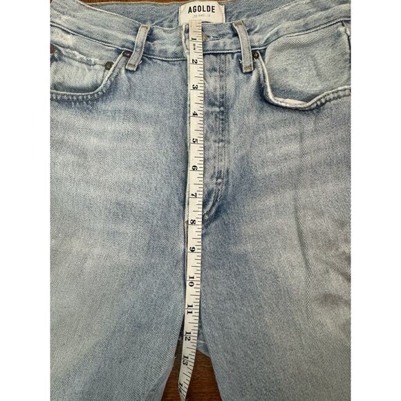 AGOLDE JEANS 90'S HIGH RISE PINCH WAIST STRAIGHT DISTRESSED SIZE 23 #54667 - Picture 8 of 16
